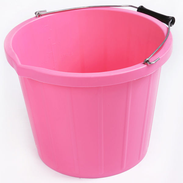 Coloured 3 Gallon Bucket PINK